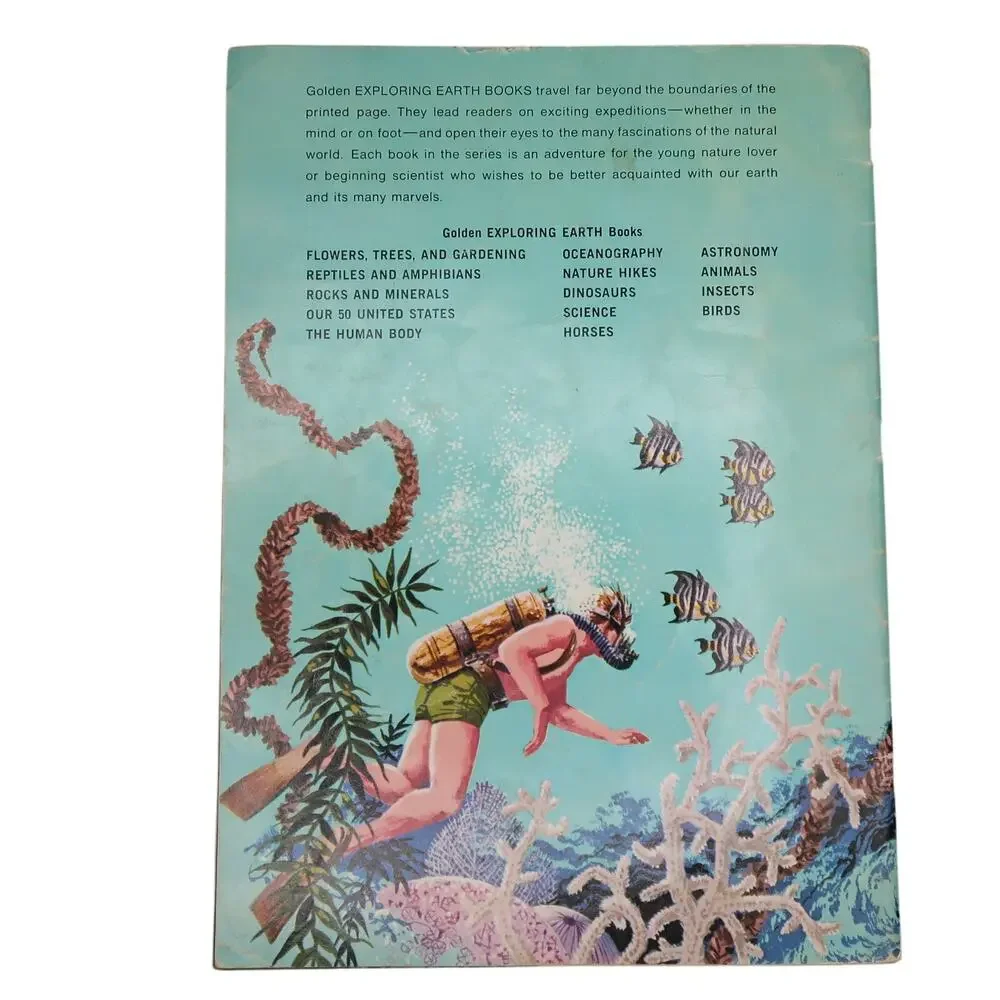 Golden Books Exploring Earth Book Oceanography 1973 Vintage Childrens Book